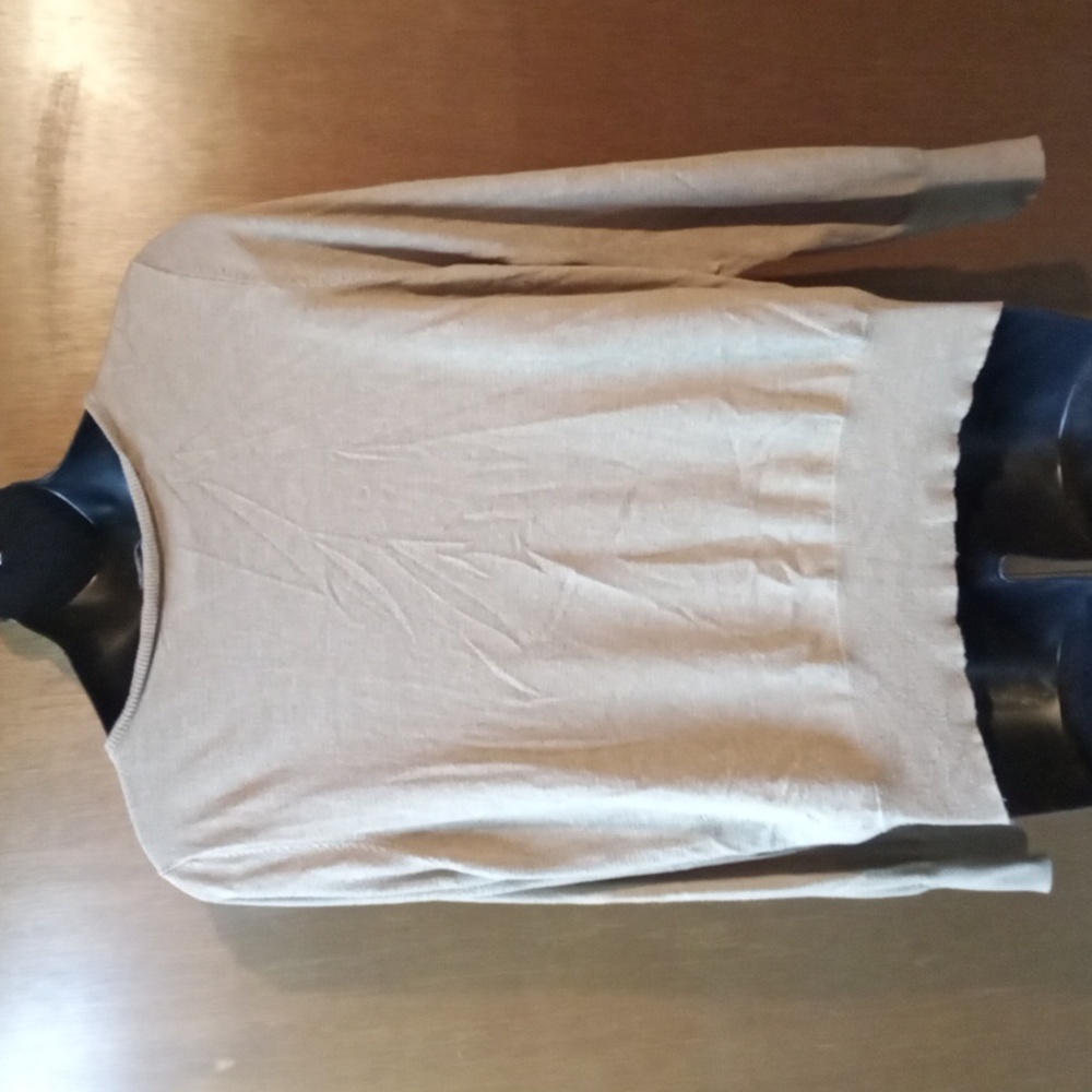 Lane Bryant Beige Knit Cardigan Sweater - Picture 2 of 5